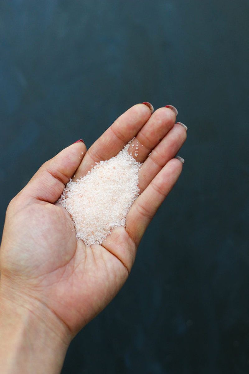 A handful of sea salt